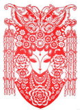 Traditional Paper-Cut (Beijing Opera Mask) (BOM-002)