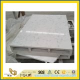 White Polished Artificial Quartz Stone for Kitchen/Bathroom/School Decoration