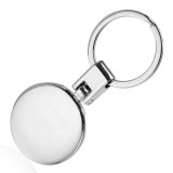 Round Shaped Metal Key Chain with Customized Logo