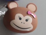 Hot Popular Monkey Cartoon Mini Silicone Coin Bag (BZ-SS050)
