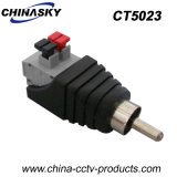 CCTV RCA Male Solderless Connector with Screwless Terminals (CT5063)