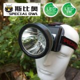 5W LED Headlamp, 3PCS Rechargeable Lithium Battery, Camping Outdoor, Coal Miner Lamp Mining Headlamp