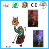 China Cheap Model Artificial Iron Cats Outdoor Garden Decoration