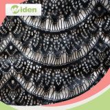 Widentextile Wholesale Black Mesh Nylon Beautiful Sequins Chemical Lace