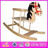 2015 Kid Wooden Antique Design Rocking Horse, Wooden Fitting Toy Playful Rocking Horse, Hot Sale Wooden Rocking Horse Toy Wj276725