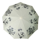 Good Quality 3fold OEM Umbrella, Made of Pongee Fabric with Logos, Various Logos Available (BR-FU-149)