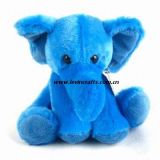 6' Sitting Plush Stuffed Fuzzy Blue Elephant Toys