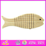 2014 New Wooden Kids Paint Fish Toys, Popualr Wooden Panit Kit Fish, Educational Wooden Paint Fish, Hot Sale Wooden DIY Toy W03A015