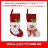 Christmas Decoration (ZY16Y091-1-2 35CM) Christmas Flat Sock Design