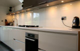 Beautiful Tempered Pure White Back Painted Glass for Splash Back / Kitchen Glass ISO 9001: 2008 Certificate