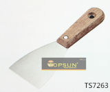 Wooden Handle Round Edge Putty Knife