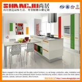 White Lacquer Kitchen Cabinet with Island