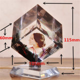 Cube Crystal Photo Frame for Gift or Souvenir