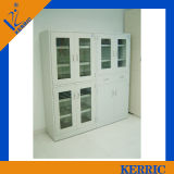 Half Glass Door Stainless Steel Laboratory Storage Cabinets