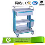 Hospital ABS Trolley 3 Layers with Casters (CE/FDA/ISO)