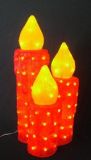 Acrylic Candle Light with LED (Red)