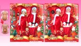 Plastic Children Christmas Gravida Family Doll Toys