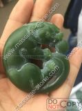 Wholesale Green Nephrite Jade Pendant for Good Luck