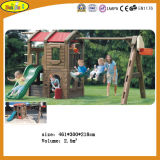 Hot Sale Outdoor Children Plastic Slide and Swing