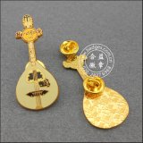Lute Shape Lapel Pin, Guitar Badge (GZHY-LP-044)