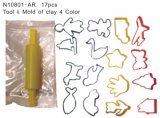 Clay Tool Set, Educational Toys, Tool + Mold of Clay (N10801-AR)