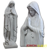 White Marble Praying Mary Sculpture (XMJ-FG15)
