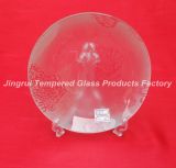 Decorative Glass Plate, Tempered Glass Plate, Craft and Gift (JRRCLEAR0011)