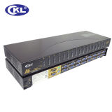 Ckl 16 Ports 16 in 1 out VGA PS2 Kvm Switch with OSD Menu with 16 PCS Cables
