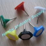 15X19mm Colored Plastic Head Decorative Thumb Tacks (Y41124A)