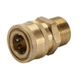 Brass Machined Air Hose Quick Connector with Straight Knurled