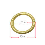 Gold Customized Bag Buckle, Metal O Ring (dia: 1.5 inch)