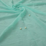 Digital Printed Chiffon Fabric; Blue Color, Polyester Material