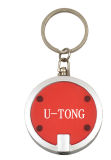 Round Key Chain with LED Light