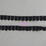 Fashion Black Small Flower Chemical Lace for Dress