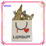 Polyresin Shopping Bag Fridge Magnet for Souvenir Gifts