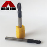 High Cutting Speed 4flutes Carbide Ball Nose Milling Tools