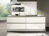 High Gloss White Lacquer Finish Kitchen Design Furniture