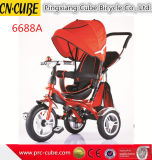 Baby Stroller Kids Tricycle with Push Bar Four-in-One Function