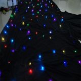 Colorful RGBW LED Star Curtain, LED Star Cloth
