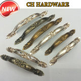 Antique Style Furniture Hardware Handle with Flower Pattern