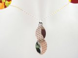 925 Sterling Silver Color  Gold Jewellery Pendant Necklace (sp0025)