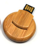 Swivel Bamboo Cookie Shape USB Flash Drive USB Flash Disk