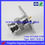 BNC Male Flange PCB 75 Ohm Connector