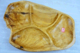 Root Carving Chinese Fir Salad and Fruit Bowl and Platter