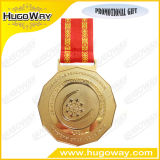 Polygon Custom Design Gold Plate Medal