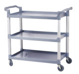 Plastic Three Layers Service Trolley for Hotel Restaurant Fw-64