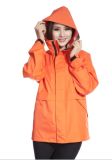 Durable Waterproof PVC Film Ladies Raincoat