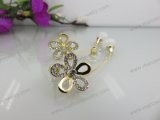 Fashion Accessories Gold Rose Earrings for Wedding Bride