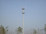 Galvanized Monopole Telecommunication Tower