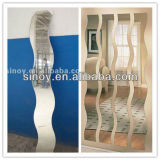 3mm to 6mm Wave S Shaped Decorative Beveled Mirror for Home Decor